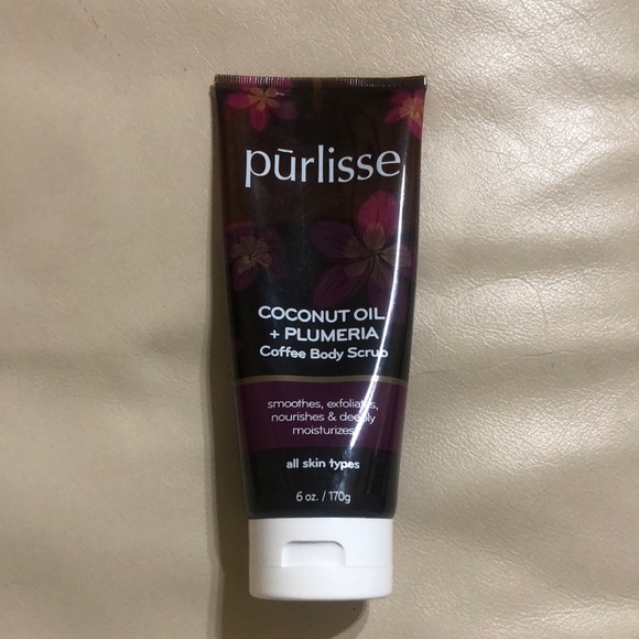 NWT Purlisse Coconut Oil & Plumeria Coffee Body Scrub - Picture 2 of 3